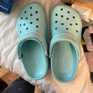 light blue crocs